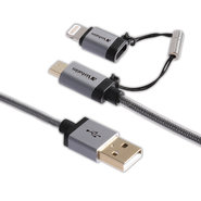 microUSB Cables with Lightning Adapter