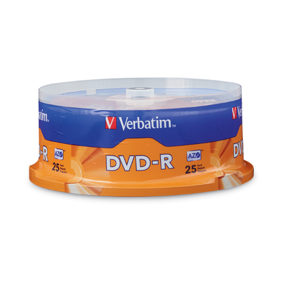 AZO DVD-R 4.7GB 16X with Branded Surface - 25pk Spindle