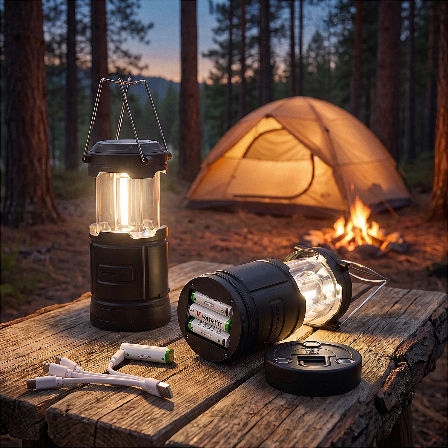 Aa Rechargeable Battery Lifestyle Camping
