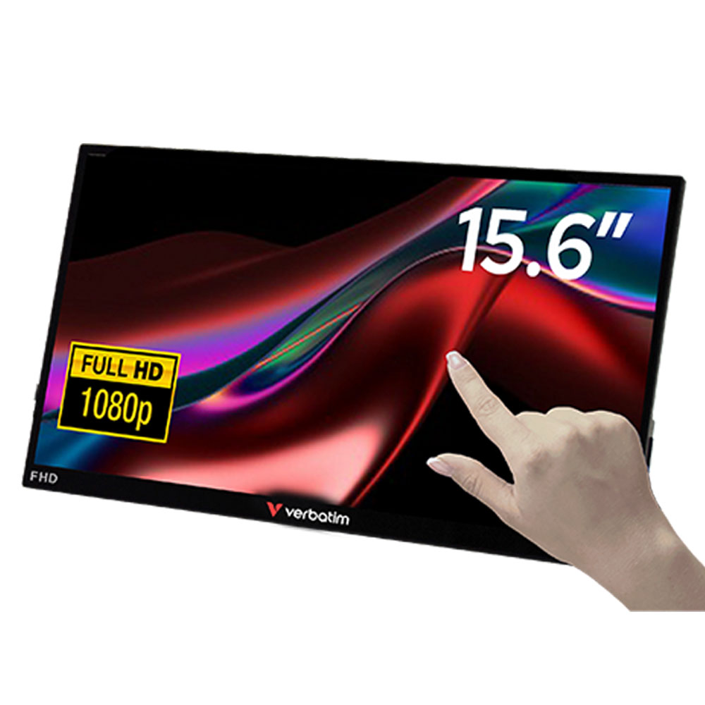 Portable Touchscreen Monitor Full HD 1080p 15.6" Metal Housing - PMT-15