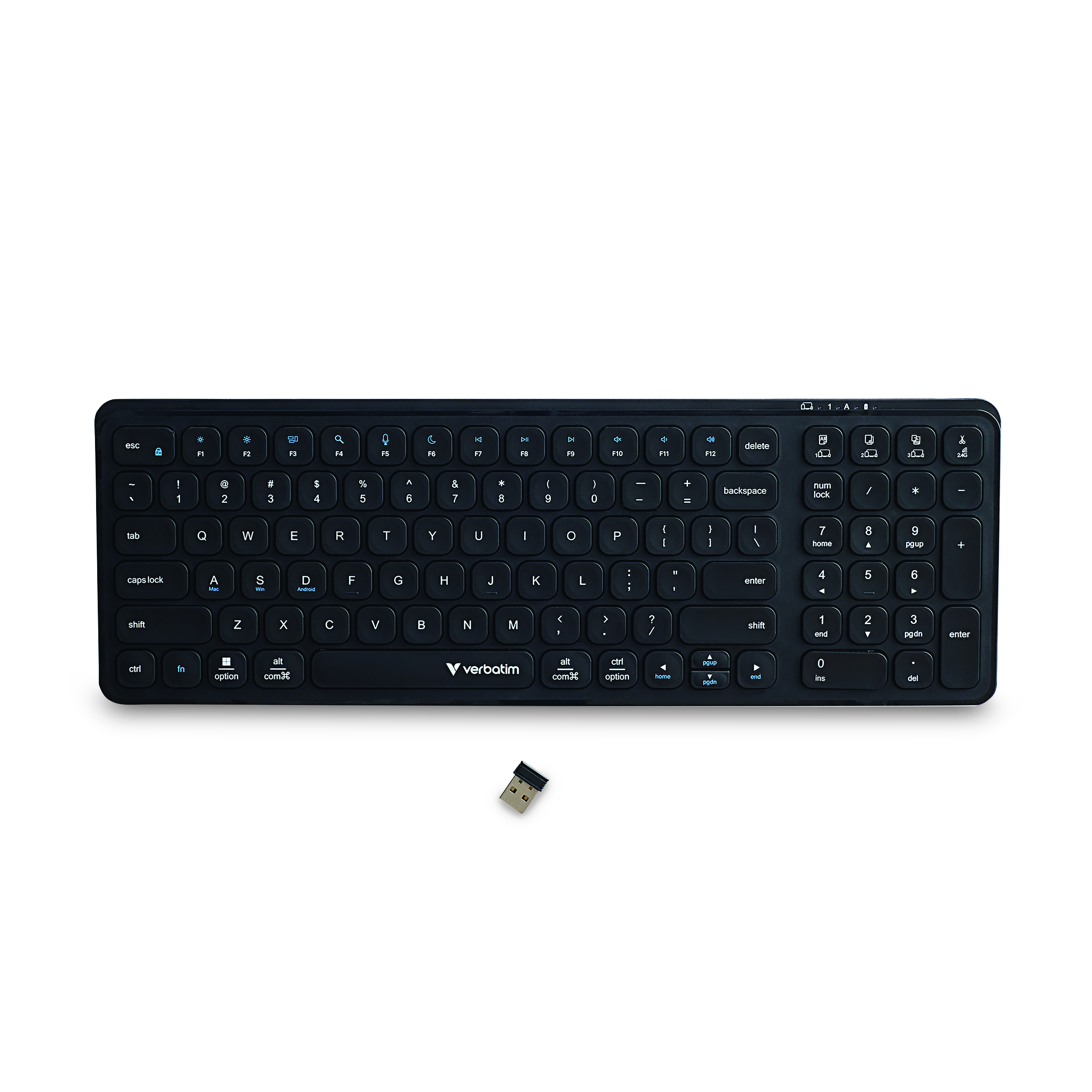Slimline Pro Multi Device Keyboard Front Withusb