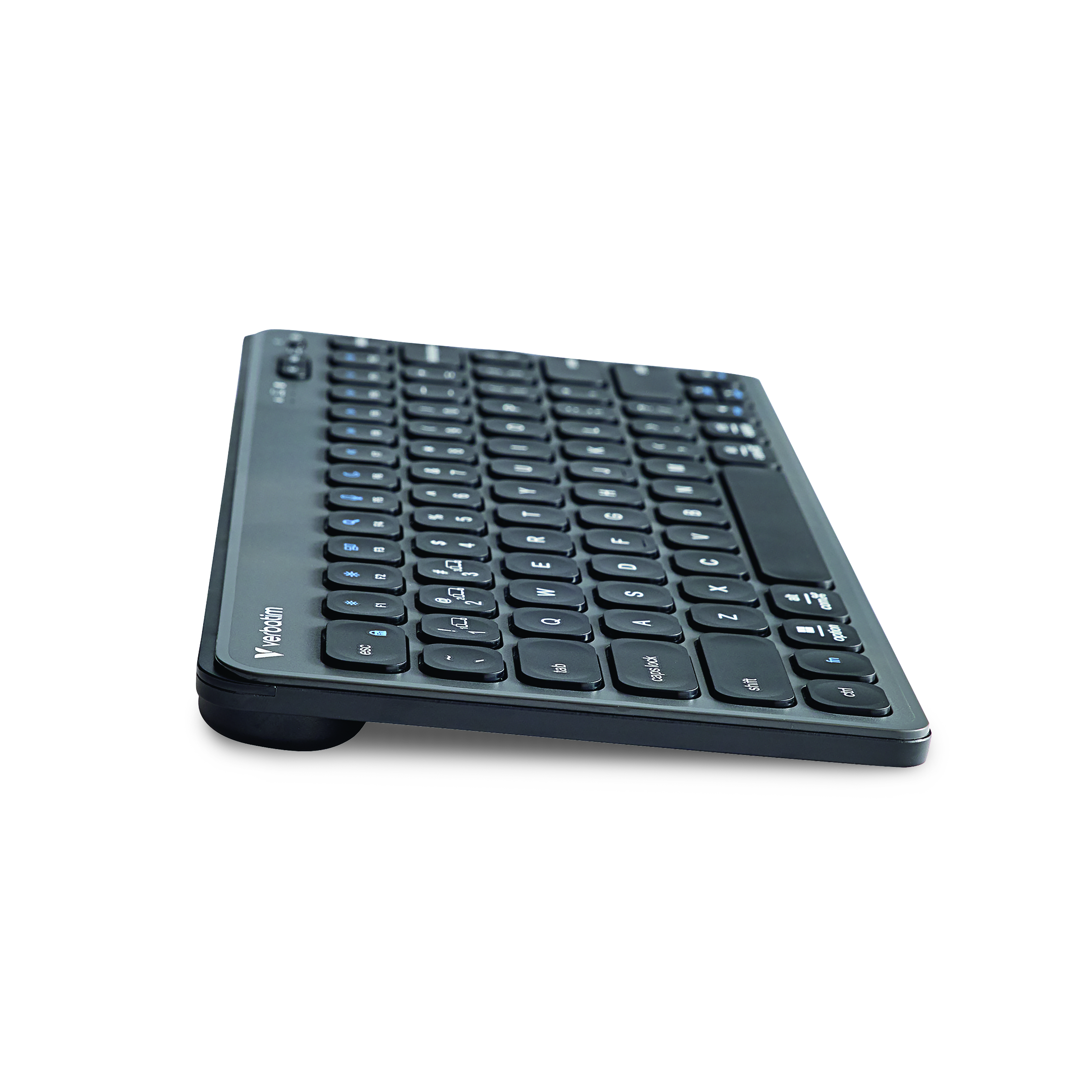 Slimline Silent Keyboard Mouse Multi Device Combo Side