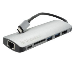  Verbatim 6-in-1 
USB C Hub Adapter with Dongle